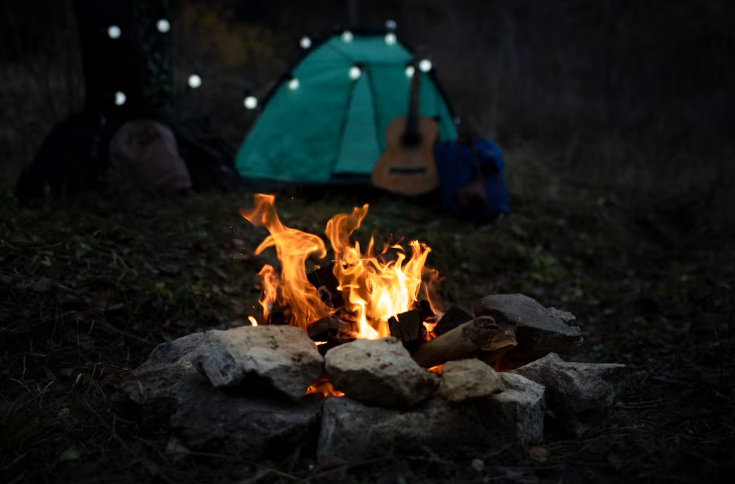 fire pit near the camping ground